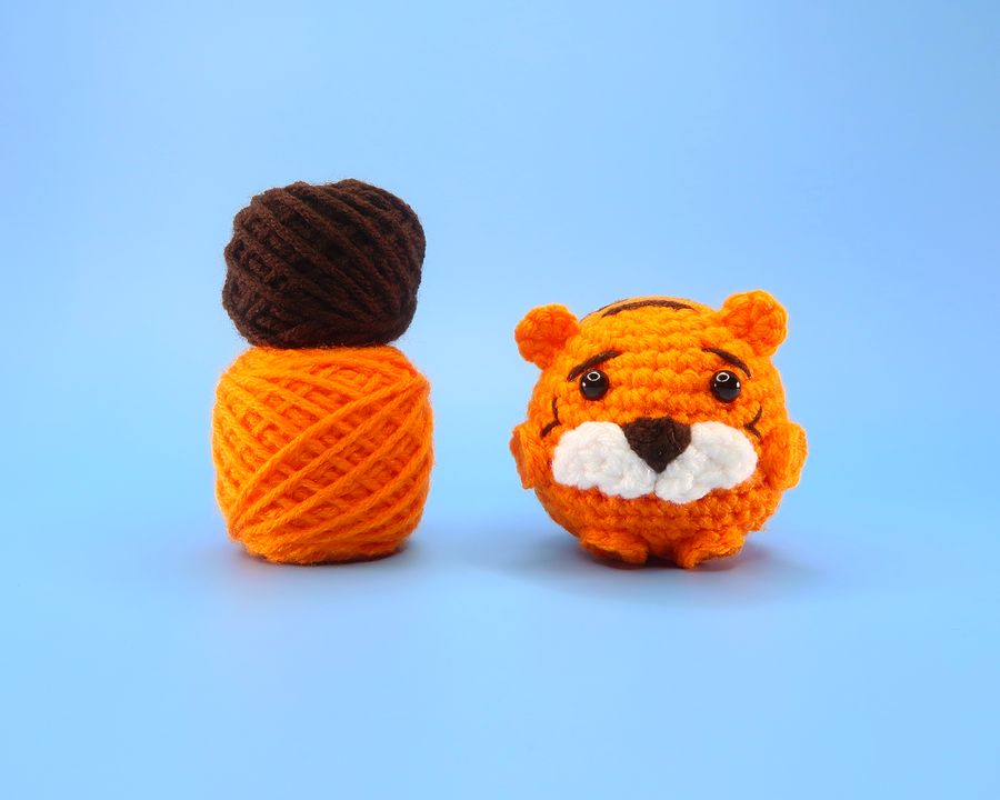 Tiger Ball Crochet Kit & Pattern