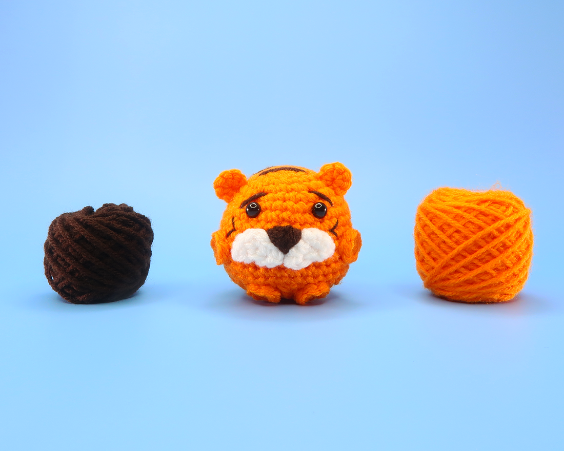 Tiger Ball Crochet Kit & Pattern