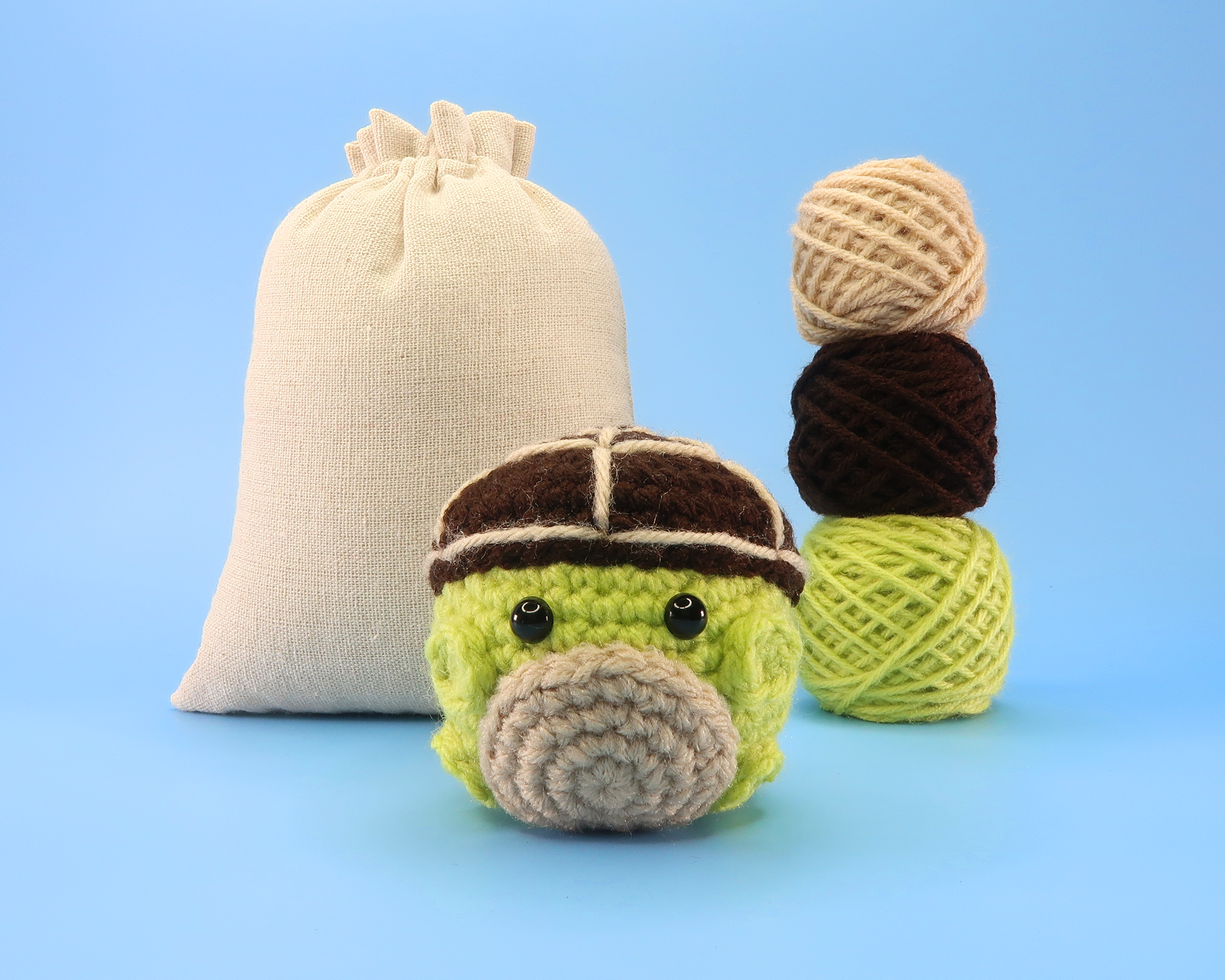 Turtle Ball Crochet Kit & Pattern