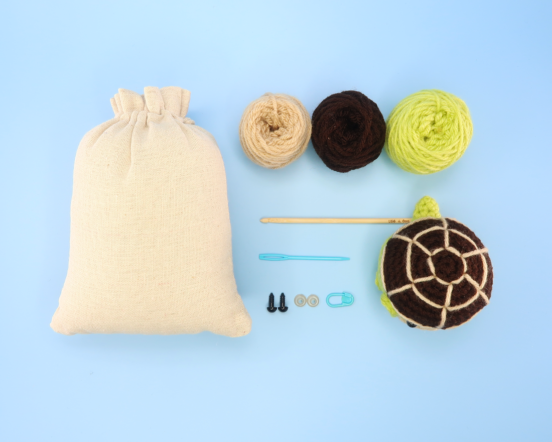 Turtle Ball Crochet Kit & Pattern