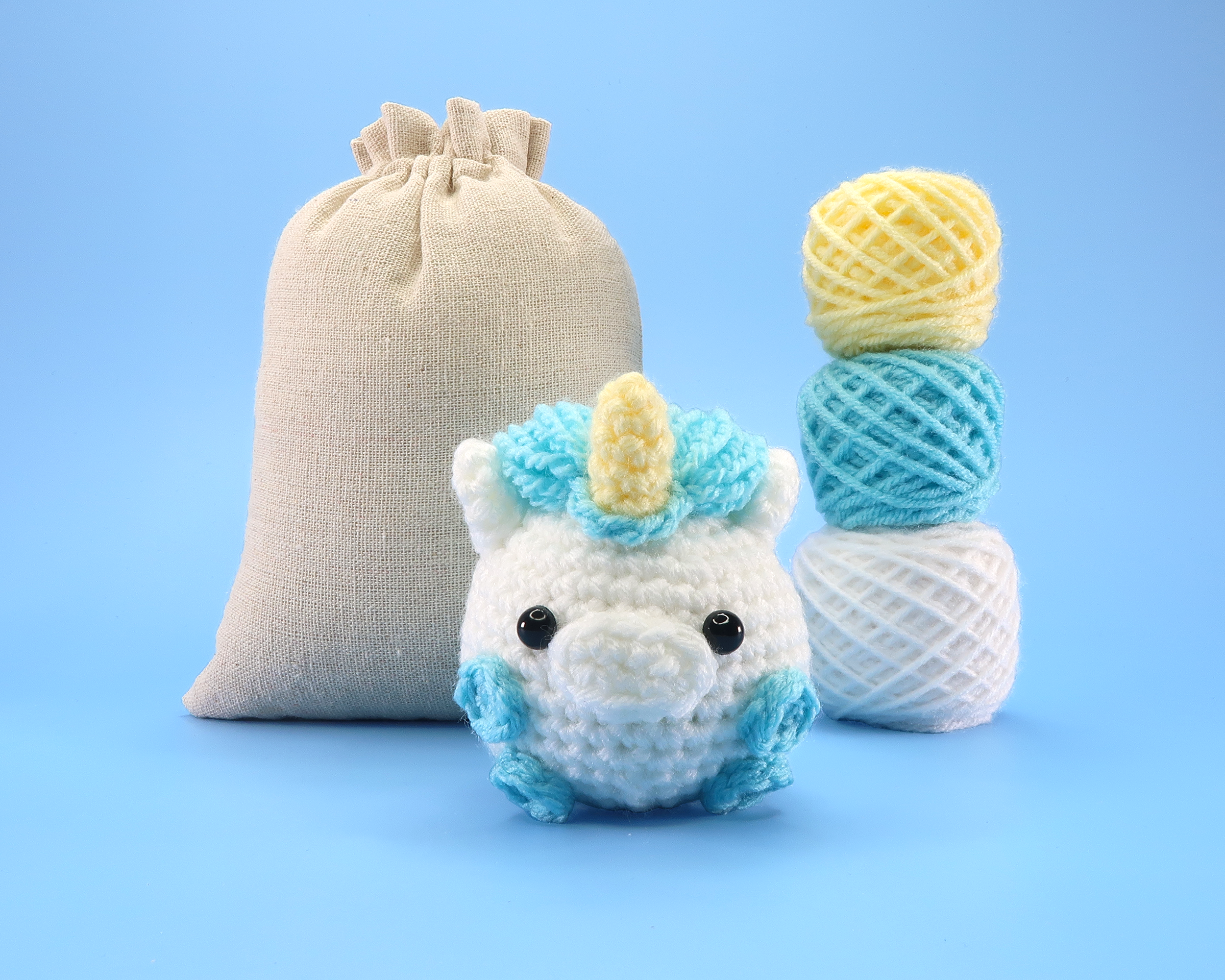Unicorn Ball Crochet Kit & Pattern