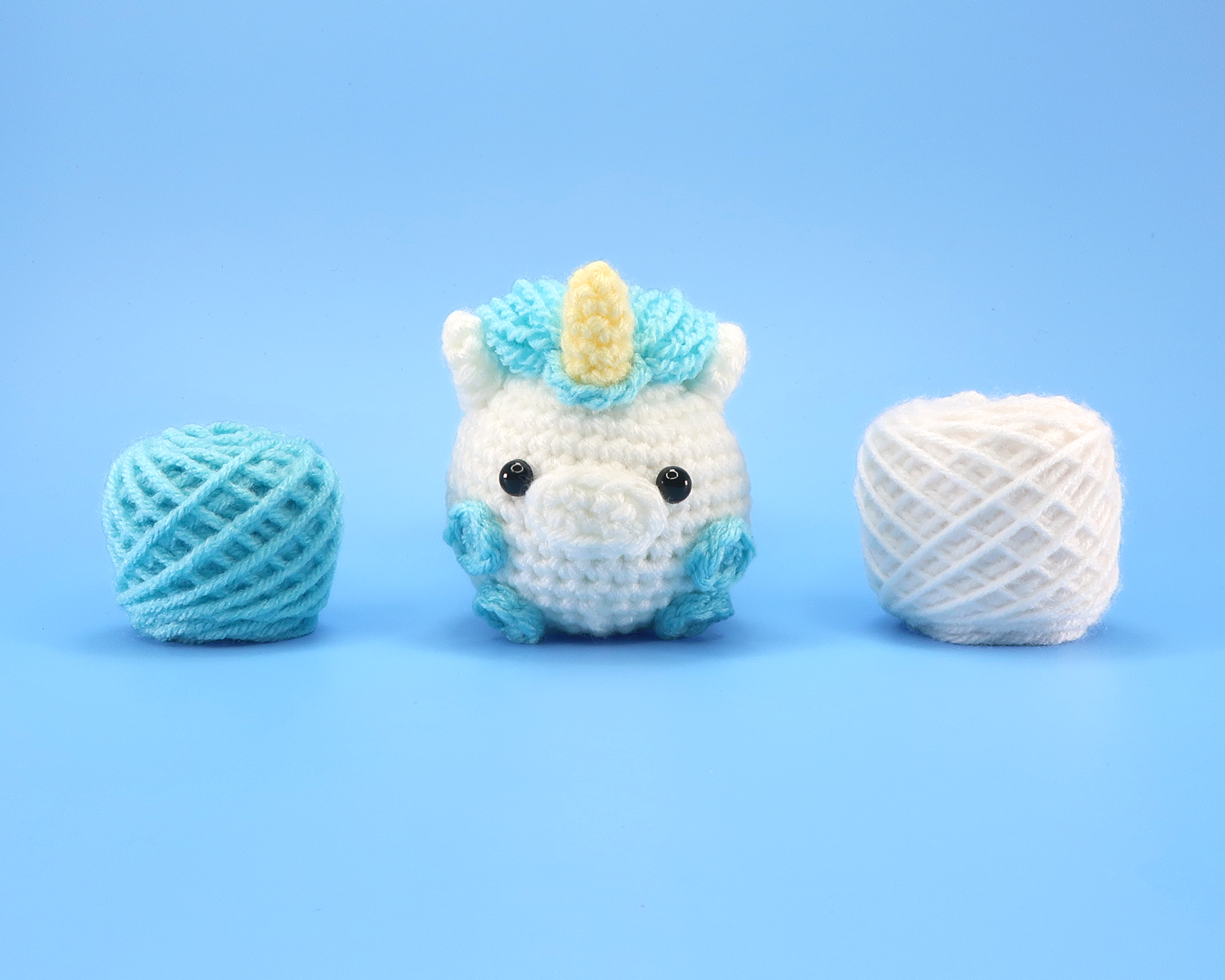 Unicorn Ball Crochet Kit & Pattern
